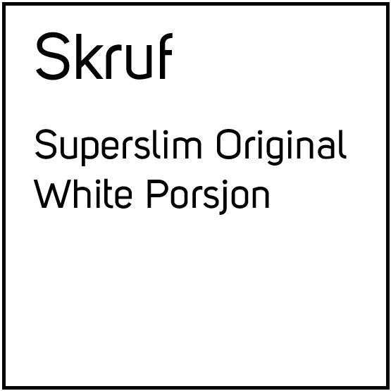 Skruf Superslim Original White Porsjonssnus