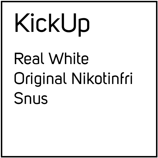 KickUp Real White Original Nikotinfri Snus