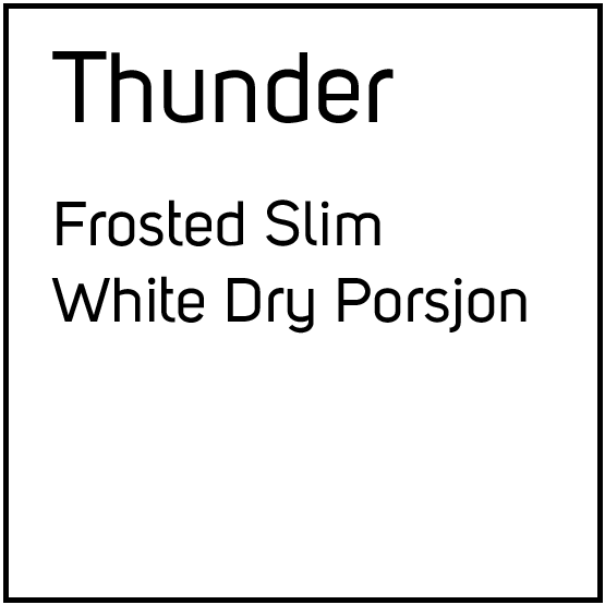 Thunder Frosted Slim White Dry Porsjonssnus
