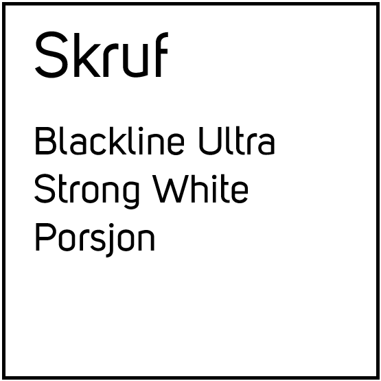 Skruf Blackline Ultra Strong White Porsjonssnus