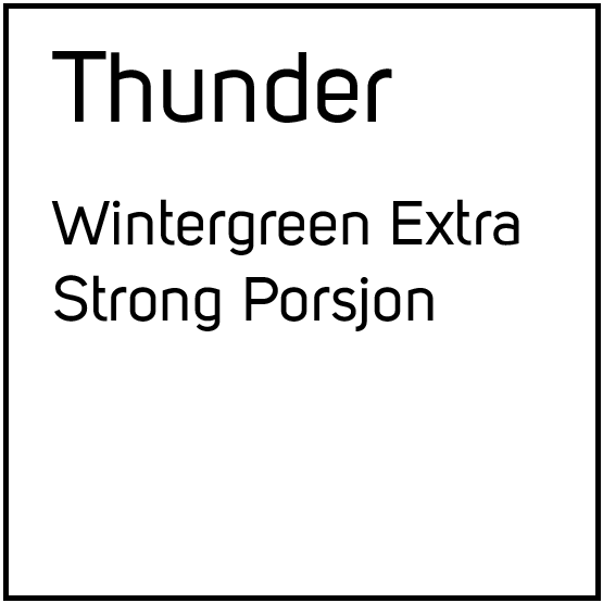 Thunder Wintergreen Extra Strong Porsjonssnus